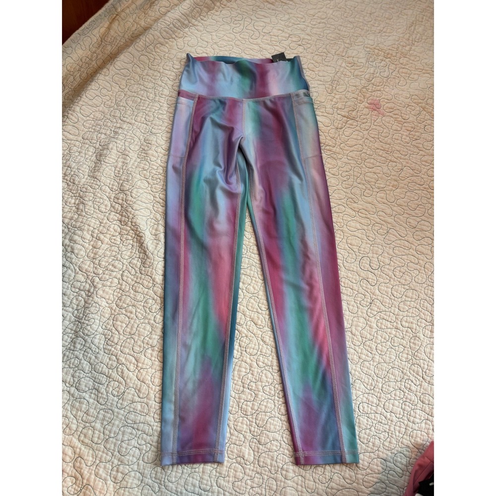 DSG Girls Momentum High Rise Full Length Tie Dye Leggings Size Medium (10/12)